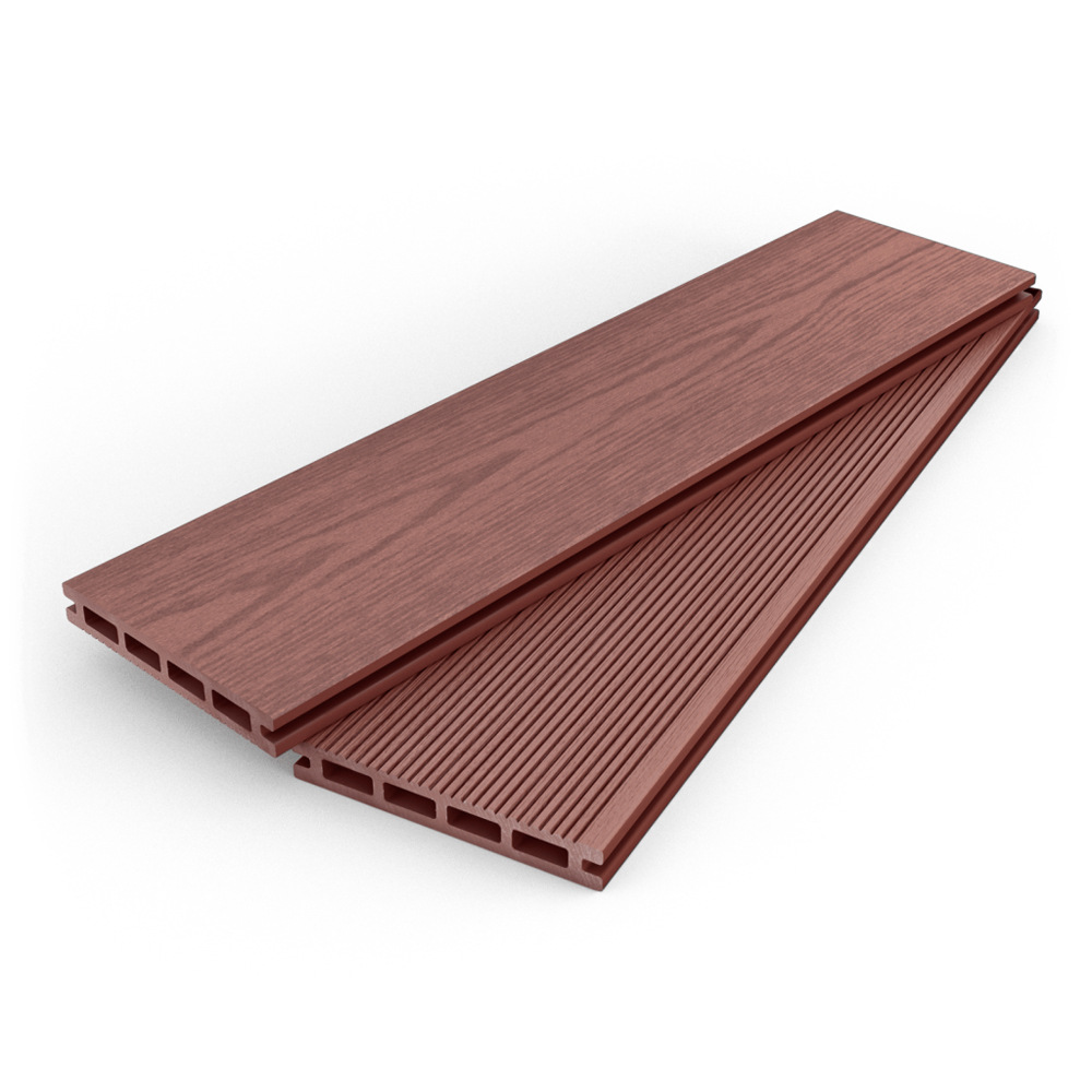 Madera plástico WPC piso generación agujero redondo 140*21 protección del medio ambiente plástico material de madera jardín decoración al aire libre tablero anti-corrosión madera
