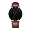 Rose Golden Shell Blue Needle Brown Band-Belt
