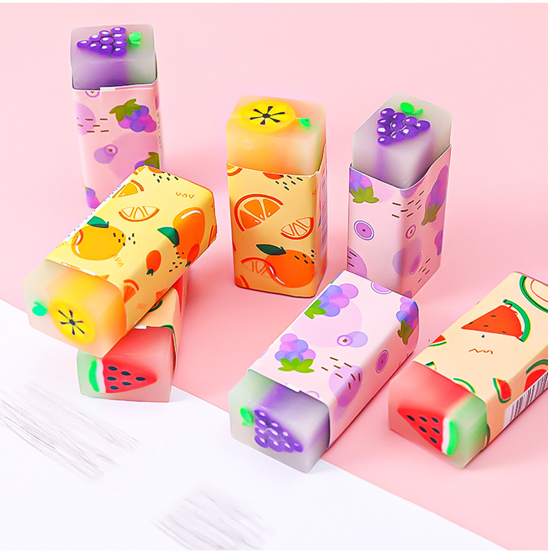 Cute Cartoon Fruit Pattern Eraser For Children display picture 5