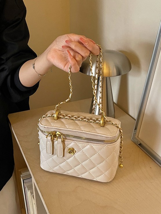 Bolso cuadrado bordado de diamante para mujeres 2026 nuevo comercio exterior de alta calidad humedad moda universal cadena mochila de hombro
