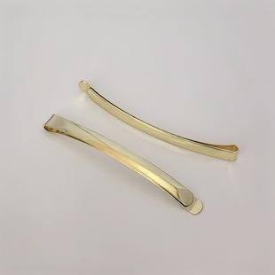 7cm Korean Style Wide One-Piece Clip Basic Gold Side Clip Acetate Hair Accessories Metal Bottom Clip DIY Hair Accessories New