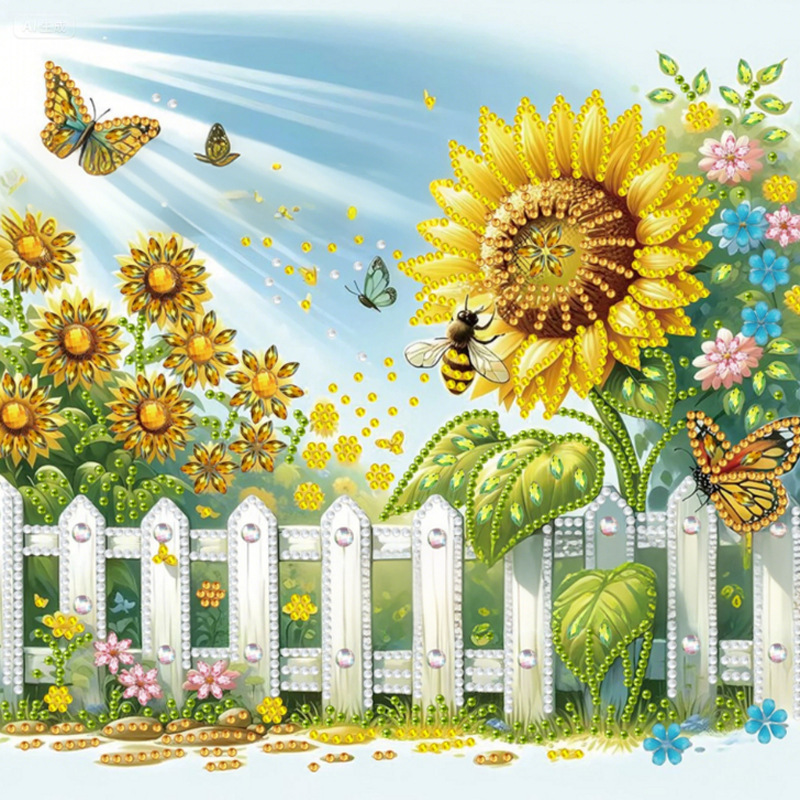 Pintura de Diamantes 5D con Forma Irregular de Princesa de Fantasía, Pintura de Diamantes DIY, Pintura de Diamantes con Puntos de Cristal, 30×30