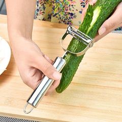 Multifunctional dual-purpose stainless steel smiling face peeling knife vegetable and fruit grater apple peeler kitchen gadgets