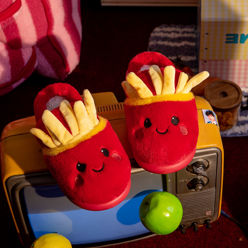 可爱卡通棉拖鞋女秋冬季2025新款蝴蝶结家居室内毛绒保暖地板棉鞋