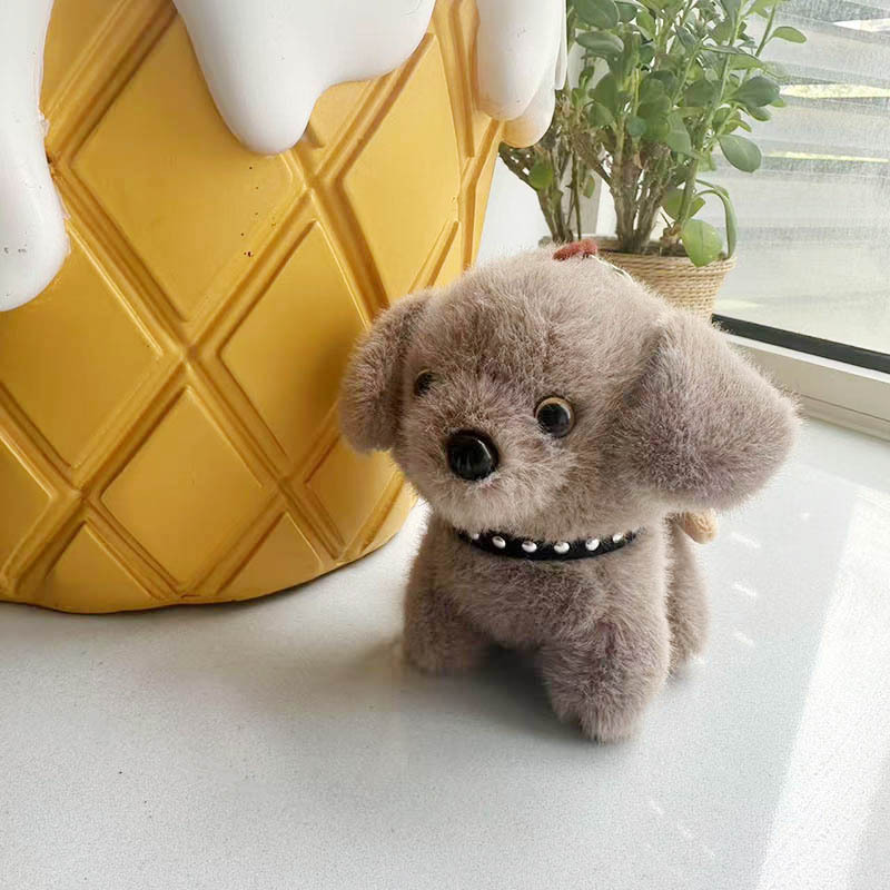 かわいい子犬のペンダント、ぬいぐるみ、テディベア人形、バッグの飾り、キーホルダー、人形アクセサリー、漫画|undefined
