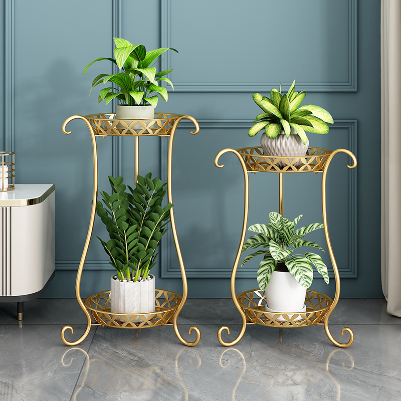 #Iron flower rack living room floor-standing indoor home balcony…