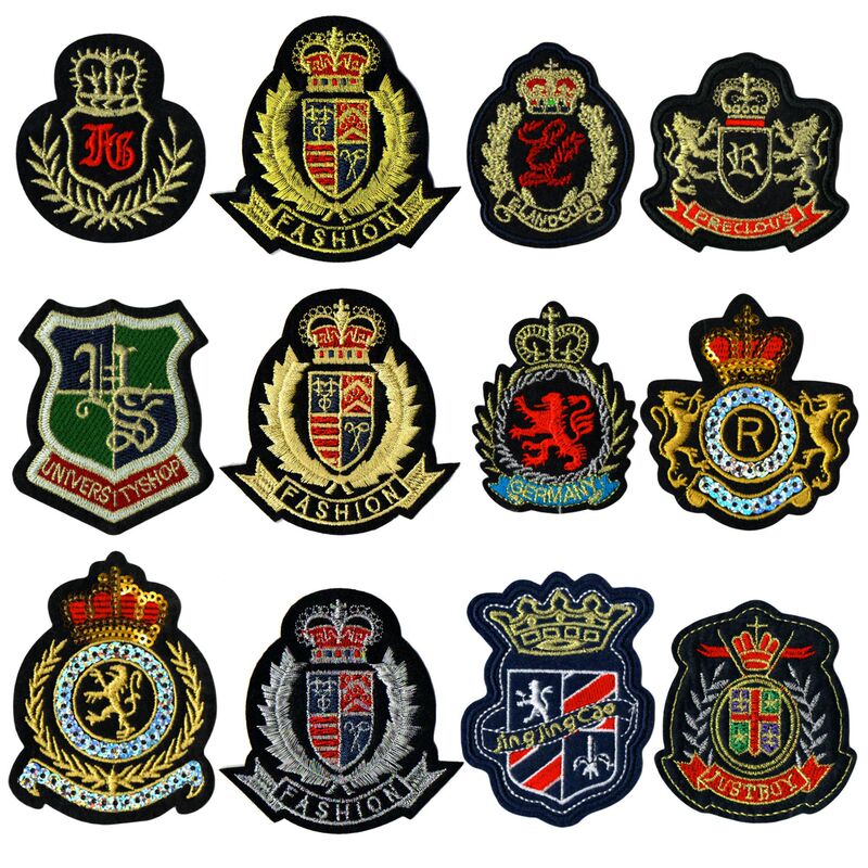 Explosions AliExpress Amazon Fashion Institute Badge Style Cloth Sticker Clothes Mending Embroidery Badge Patch Explosions AliExpress Amazon Fashion Institute Badge Style Cloth Sticker Clothes Mending Embroidery Badge Patch