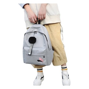 Schoolbag men's large capacity simple travel backpack men's casual Japanese female college student high school student backpack