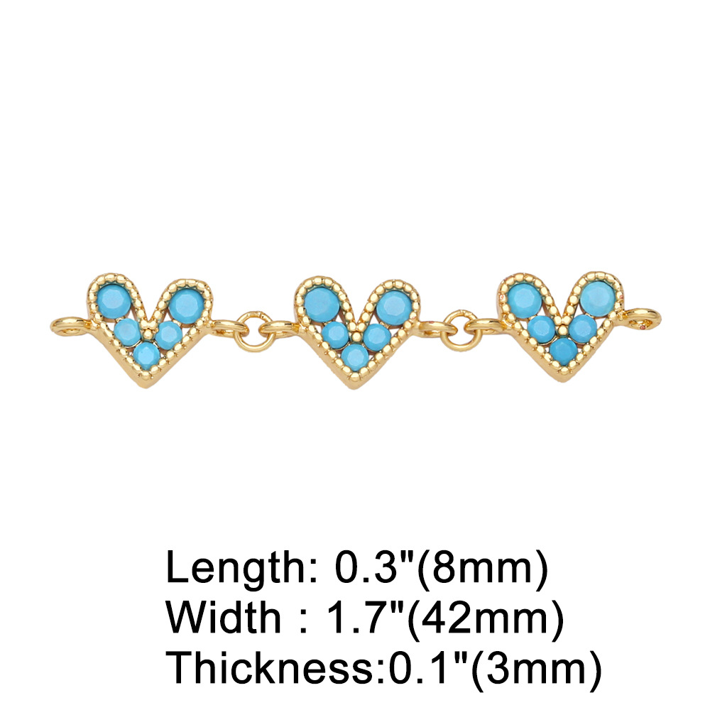 1g Weight Pendant Jewelry Making Type 8*42mm Jewelry Making Size Zircon Inlay Material DIY Jewelry Accessories Classification 1 Piece, 3 Pieces Quantity Copper Material Heart Shape Pattern Plating Design Simple Style Style 1 Piece 3 Pieces 8*42mm Copper Zircon Heart Shape Pendant Jewelry Accessories 10