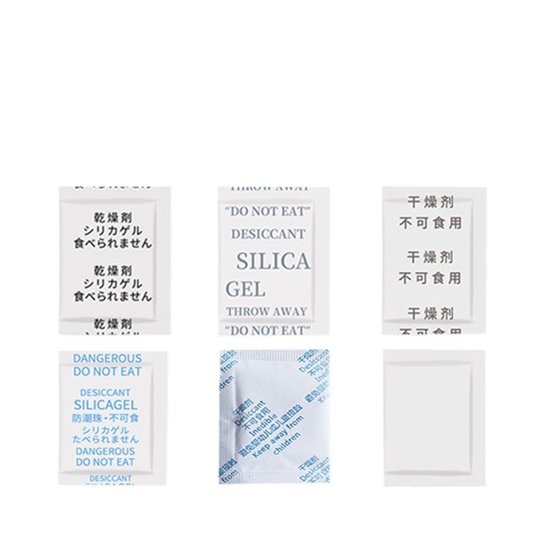 [Chengfeng] 1 gramo de papel compuesto de silicona desecante mineral de ropa caja ciega electrónica japonesa Inglés fabricantes de desecantes