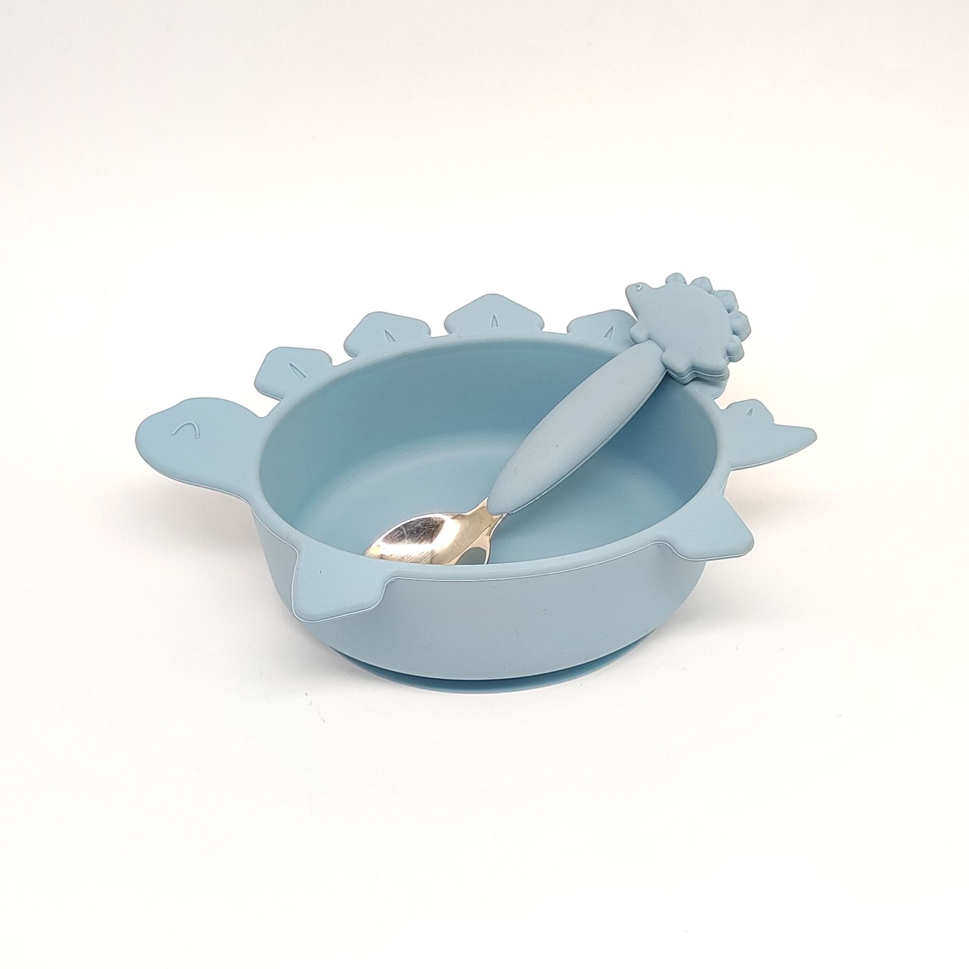 스모크 그레이 블루 [익룡 그릇 + 익룡 스푼] 2종 세트