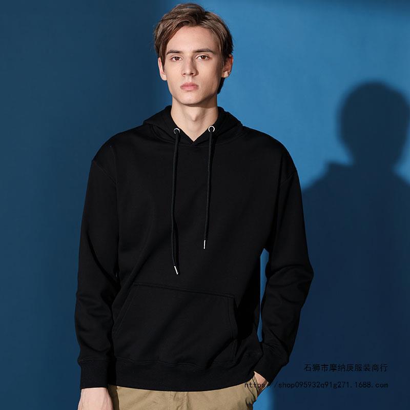 420g otoño y invierno más chaqueta con capuzas bordada ropa de grupo ropa de trabajo publicidad no vertiente chaqueta con capuzas logotipo impreso personalizado