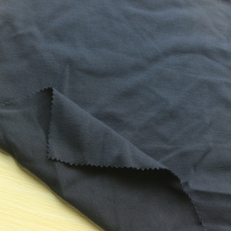 棉氨纶弹力双面珠地网眼布运动短袖T恤工装面料PK双珠地网眼布料