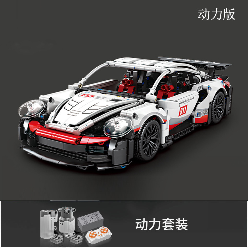 Compatible con Lego galvanizado plata buey modelo de coche deportivo Rambo Gini juguetes para niños bloques de maquinaria y tecnología de automóviles al por mayor