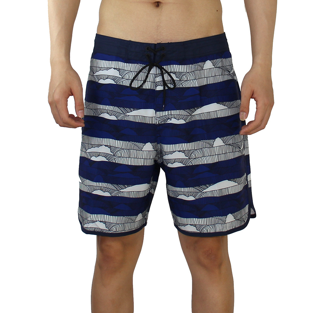남성용 여름 인기 상품 서핑 비치 팬츠, 방수 원단, 4방향 스트레치 스포츠 반바지, 속건