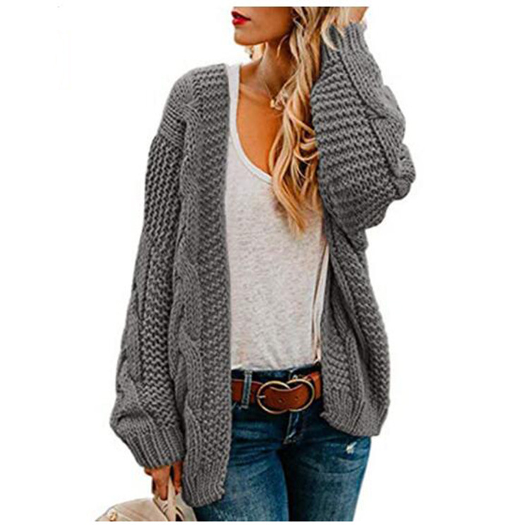 Casual Chunky Knit Cardigan