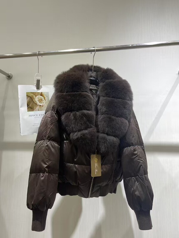 2025冬新款韩版百搭羽绒服女短款宽松气质高级狐狸大毛领皮草外套|undefined