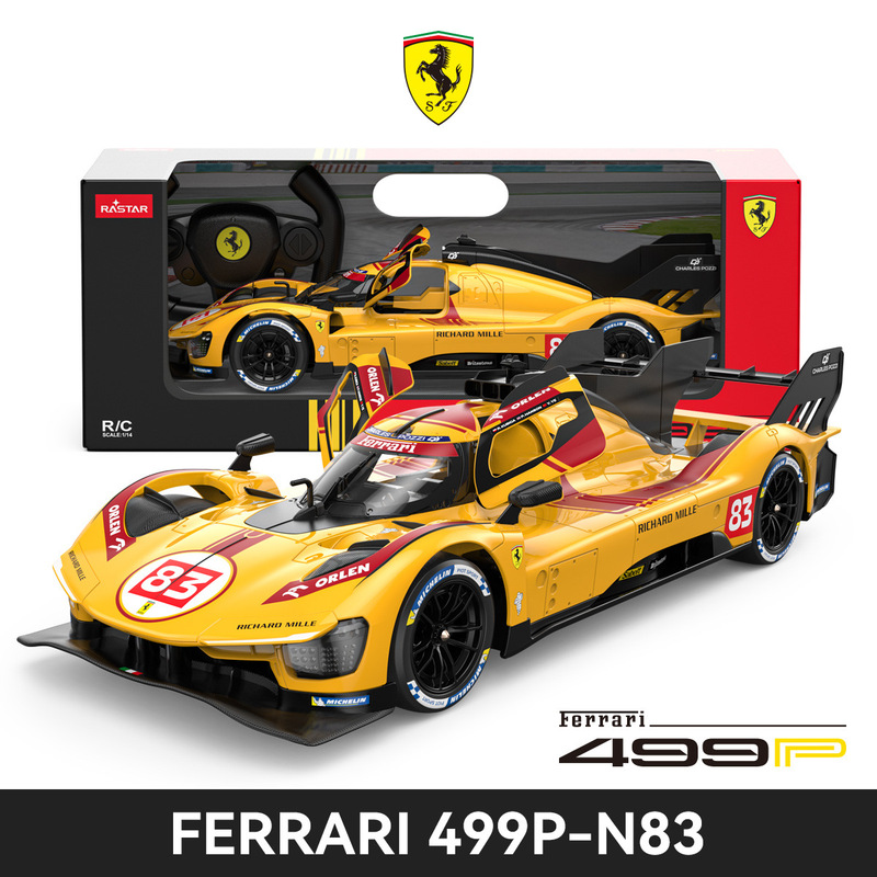 Xinghui Cross-Border 1/14 Le Mans Ferrari 499P Remote Control Racing Car with Openable Doors Children's Toy Car Rc Model