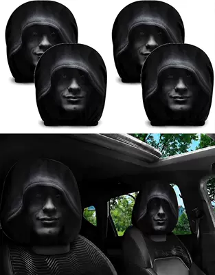Universal seat cover – Quirky and Fun Universal Headrest - 35-double-sided-printing-1pc-26cm28cm