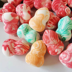 Dual-Color Beauty Makeup Sponge Multicolor Makeup Sponge Wet and Dry Powder Puff Egg Non-latex Ultra Soft Beauty sponge Makeup Tool