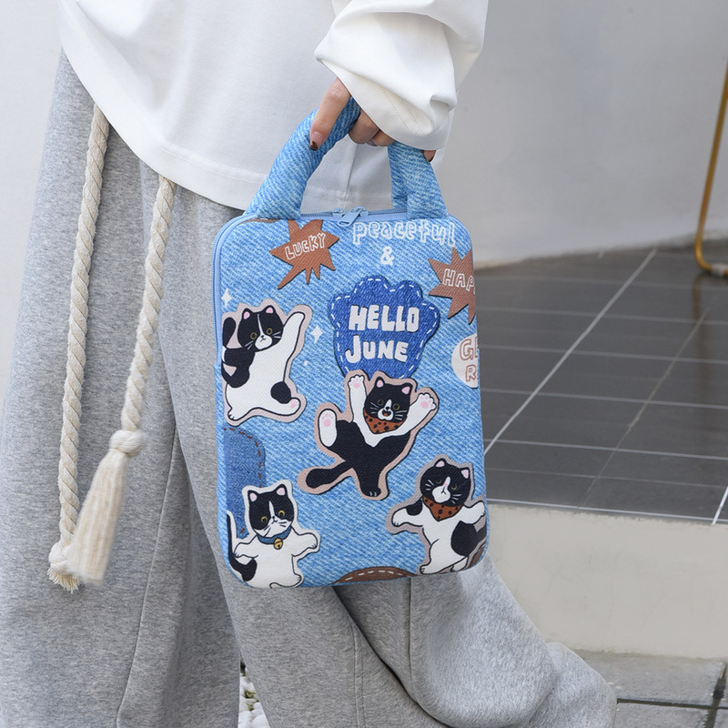 Graffiti Computer Bag Fashion Briefcase Women 14inch Apple Laptop Bag 11inch iPad Tablet Bag