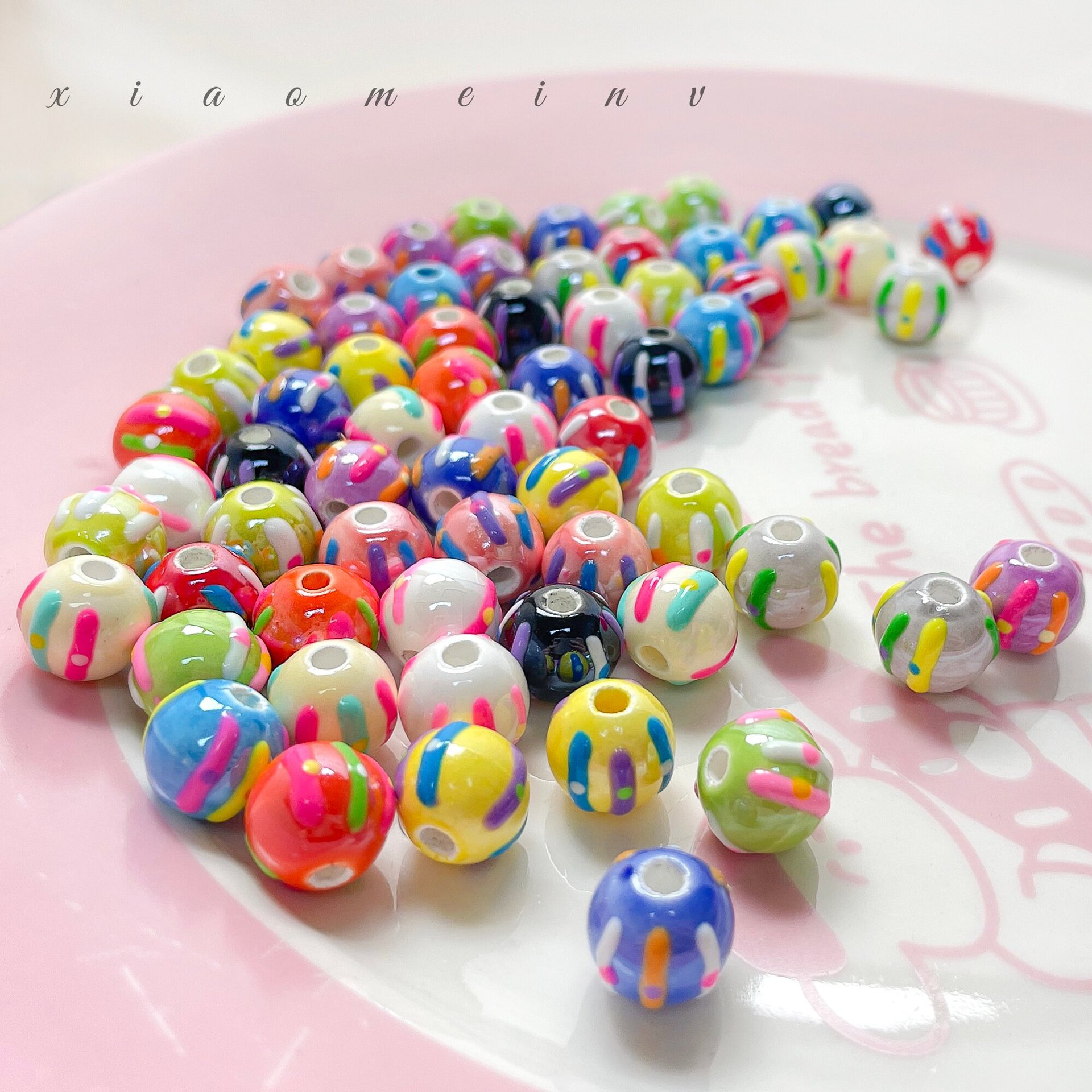 Cartoon round beads