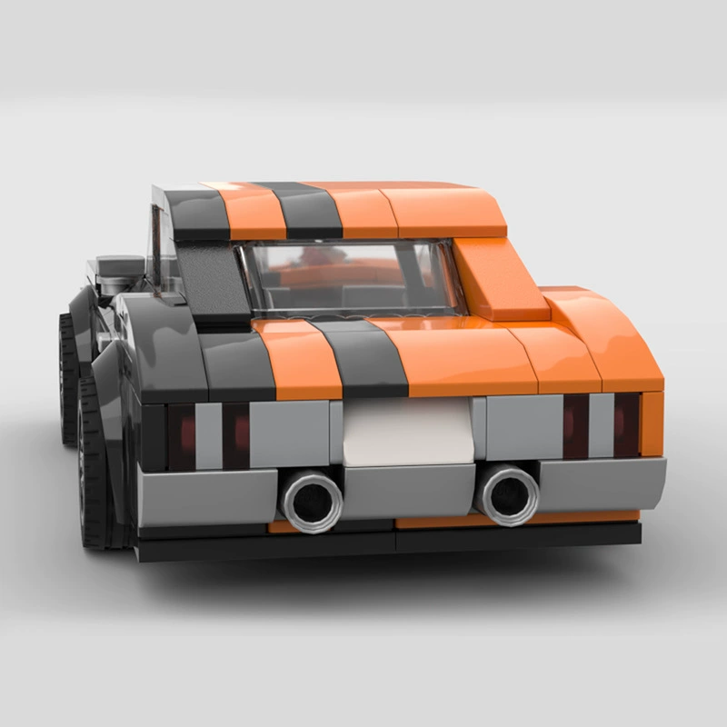 MOC-188973 конструктор игрушка сборка 1970 Oldsmobile 442 speed8 тарелка машина сложному мальчику