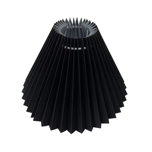 Cross-border exclusive black fabric pleated lampshade night light table lamp shell lampshade anti-glare PVC transparent lampshade