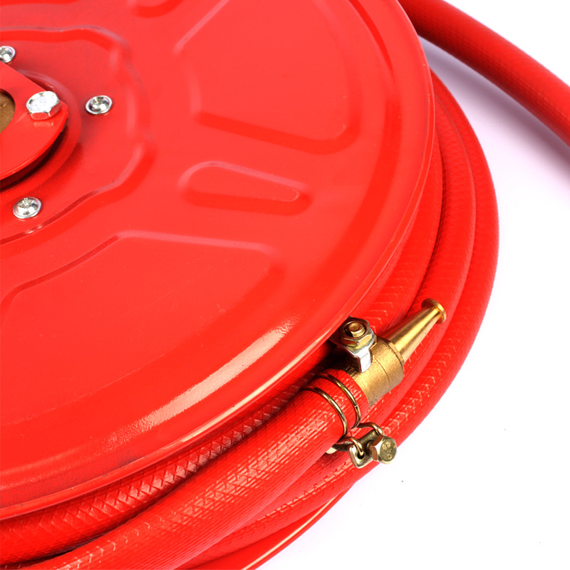 Fire hose soft pipe reel 20/25/30 meters fire hydrant box self-rescue water hose fire fighting equipment