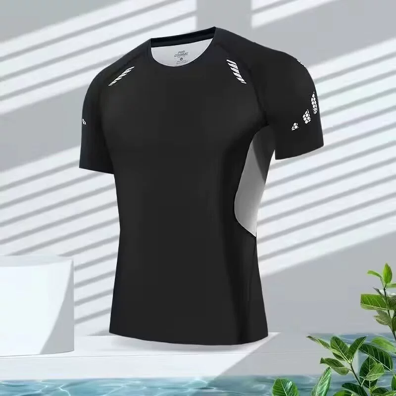 Летний мужской купальник с короткими рукавами, предотвращающий смущение, мужской купальник для взрослых и молодежи, горячий весенний купальный костюм для мальчиков