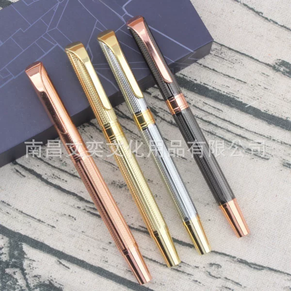 Business Personalized Gift Advertising Office Classic High-Value Gold Rose Gold Metal Signature Pen Water Pen Ball Pen