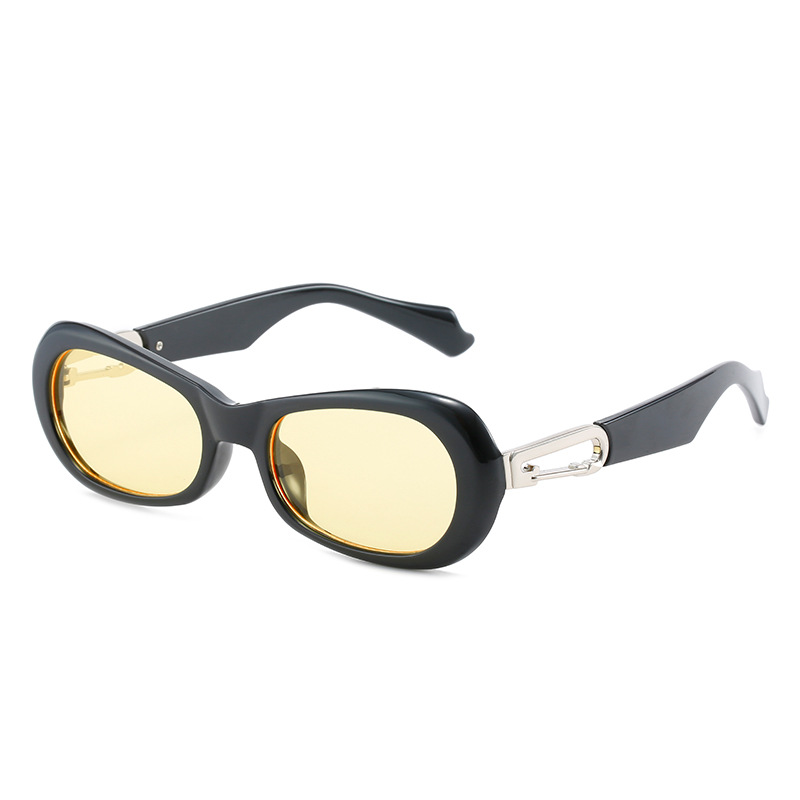 Nuevo té negro UV400 gafas de sol hebilla comercio exterior transfronterizo coreano gafas de sol suministro directo de fábrica