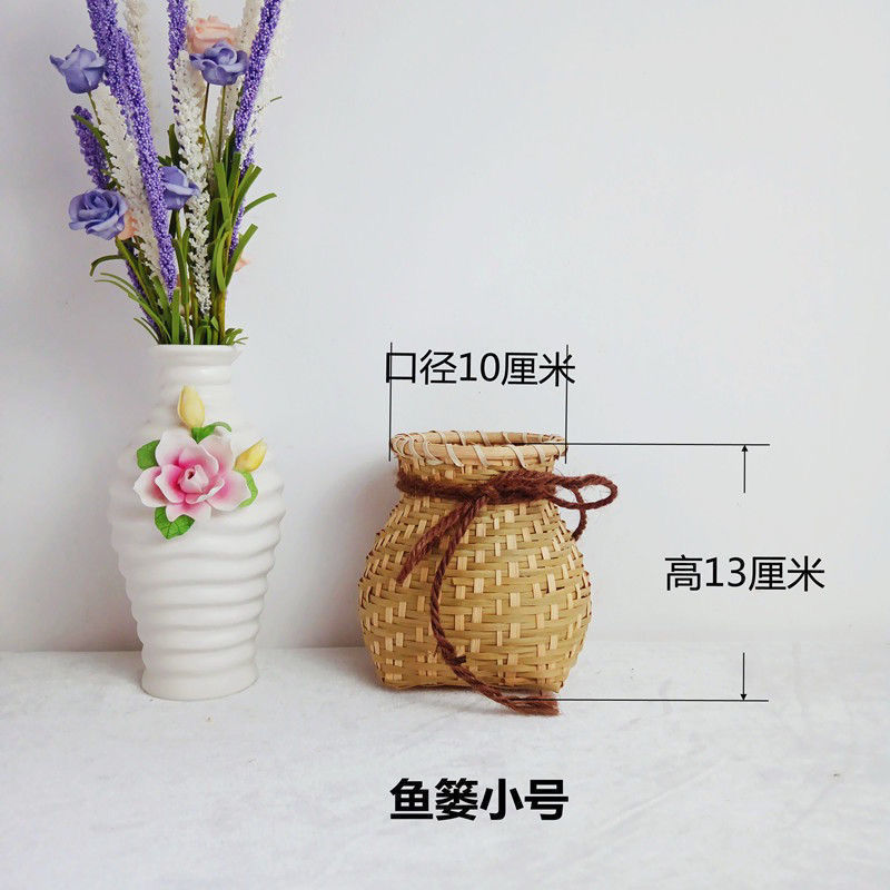 手織り竹製品、竹かご、小かご、魚かご、フラワーポット、竹かご、茶摘みかご、竹編み漢服、古代風なし|undefined