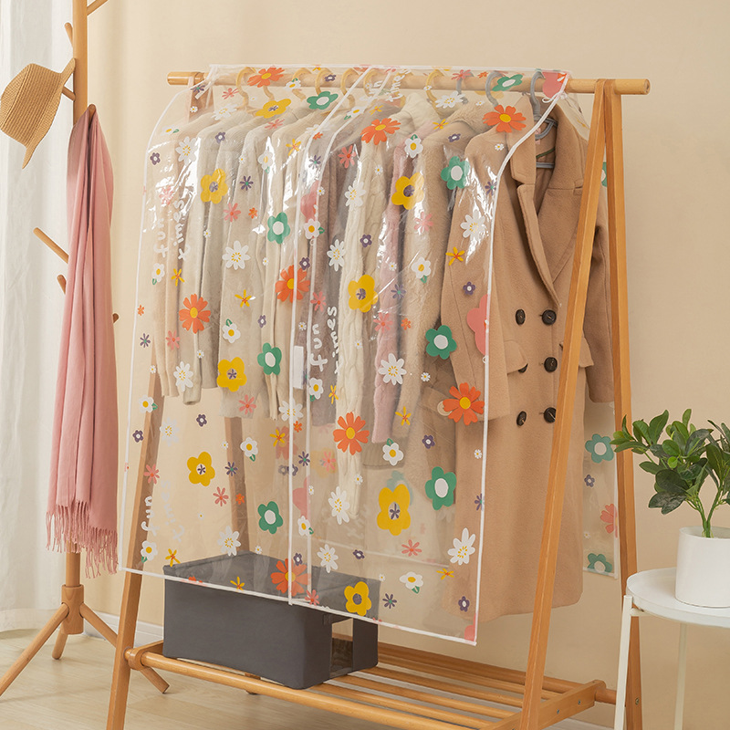 Ropa cubierta de polvo extra gruesa impresión PEVA almacenamiento impermeable a prueba de polvo piso toalla cubierta de polvo