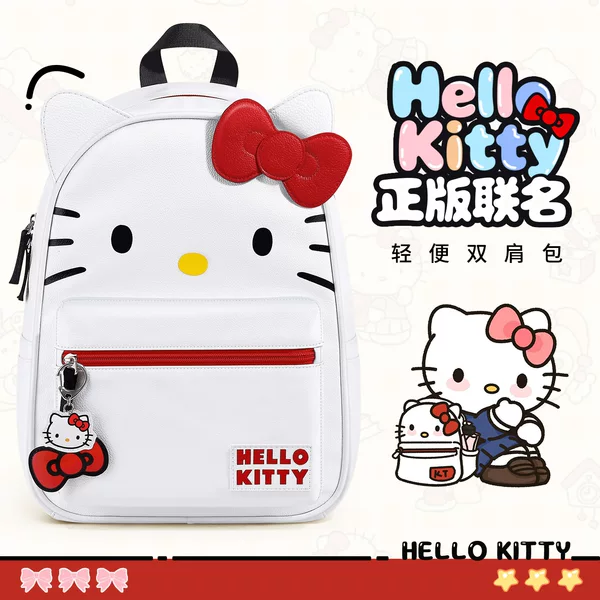 Hellokitty Backpack Female Niche Ins Style Cute 2025 New Hello Kitty School Bag University Sanrio