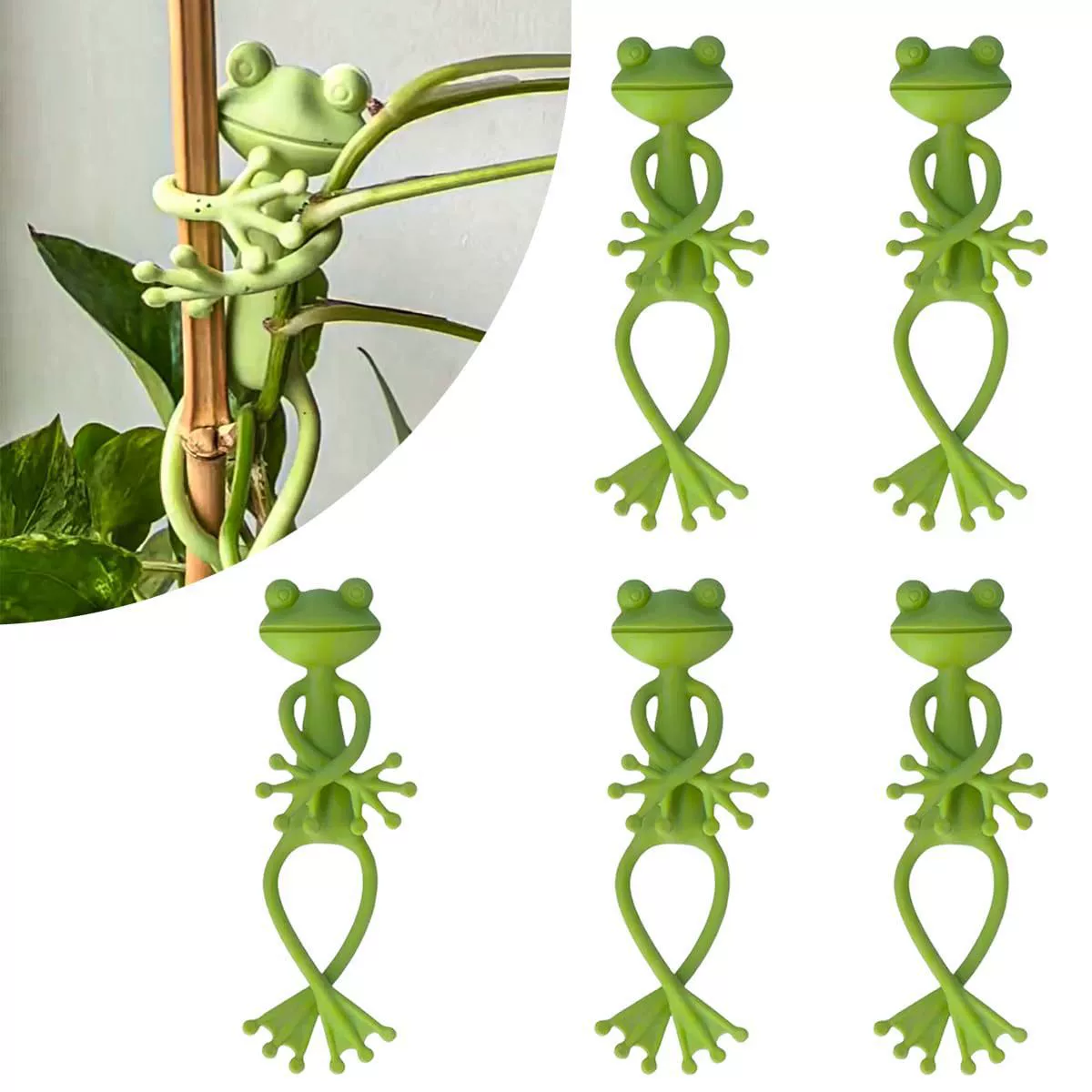 Трансграничные взрывные спот Frog Plant Stand Зеленые животные домашние животные лягушки декоративная подставка для растений