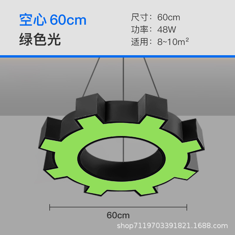 lámparas de herramientas led engranajes de modelado candelabros oficina gimnasio salón de baile supermercado tiendas comerciales viento industrial