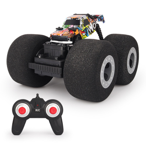 Meizhi sponge wheel remote control stunt car anti-collision and fall-resistant big-foot climbing car children's electric remote control car boy toy