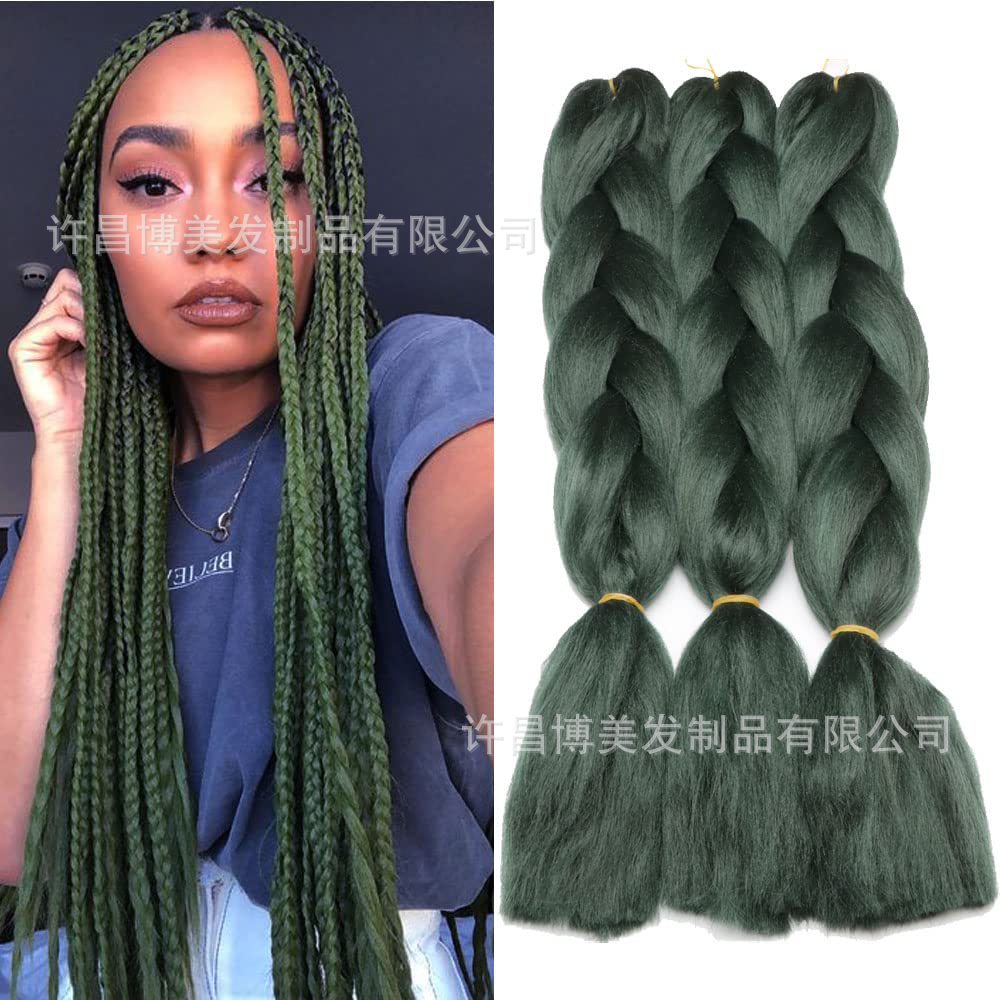 Comercio exterior transfronterizo africano sucio trenza peluca gradiente color alta temperatura fibra química gran trenza fabricante en stock europeo y americano trenza al por mayor