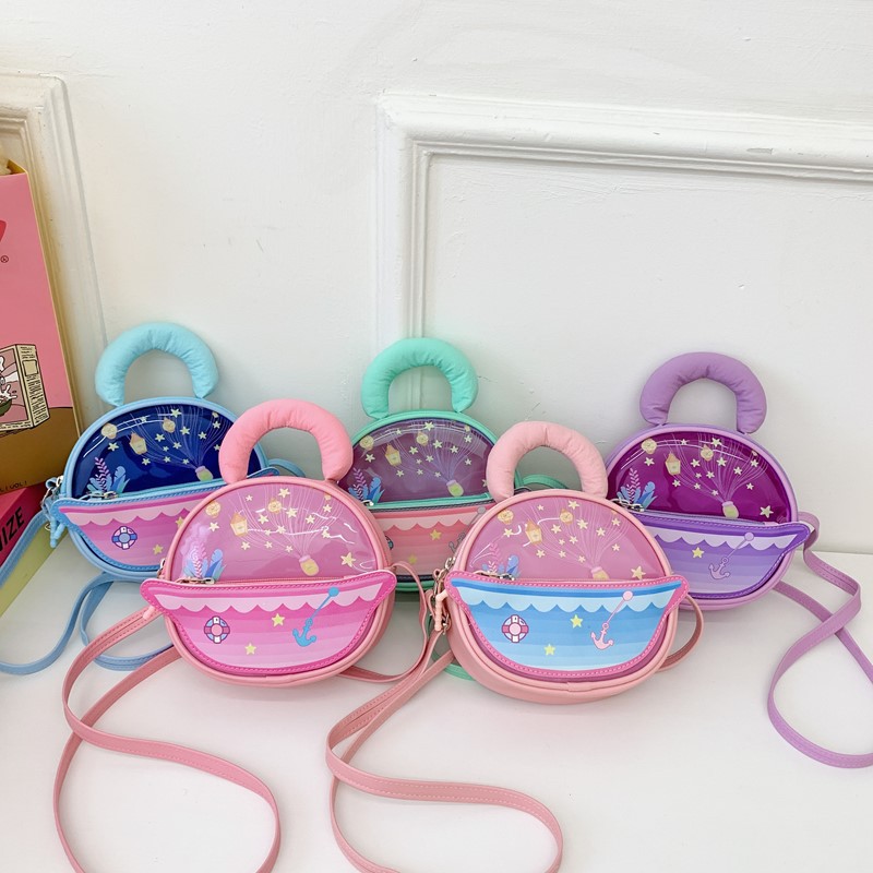 Nuevo niño bolso de hombro de dibujos animados lindas estrellas para niños y niñas bolso de hombro para salir bolso de bebé ligero