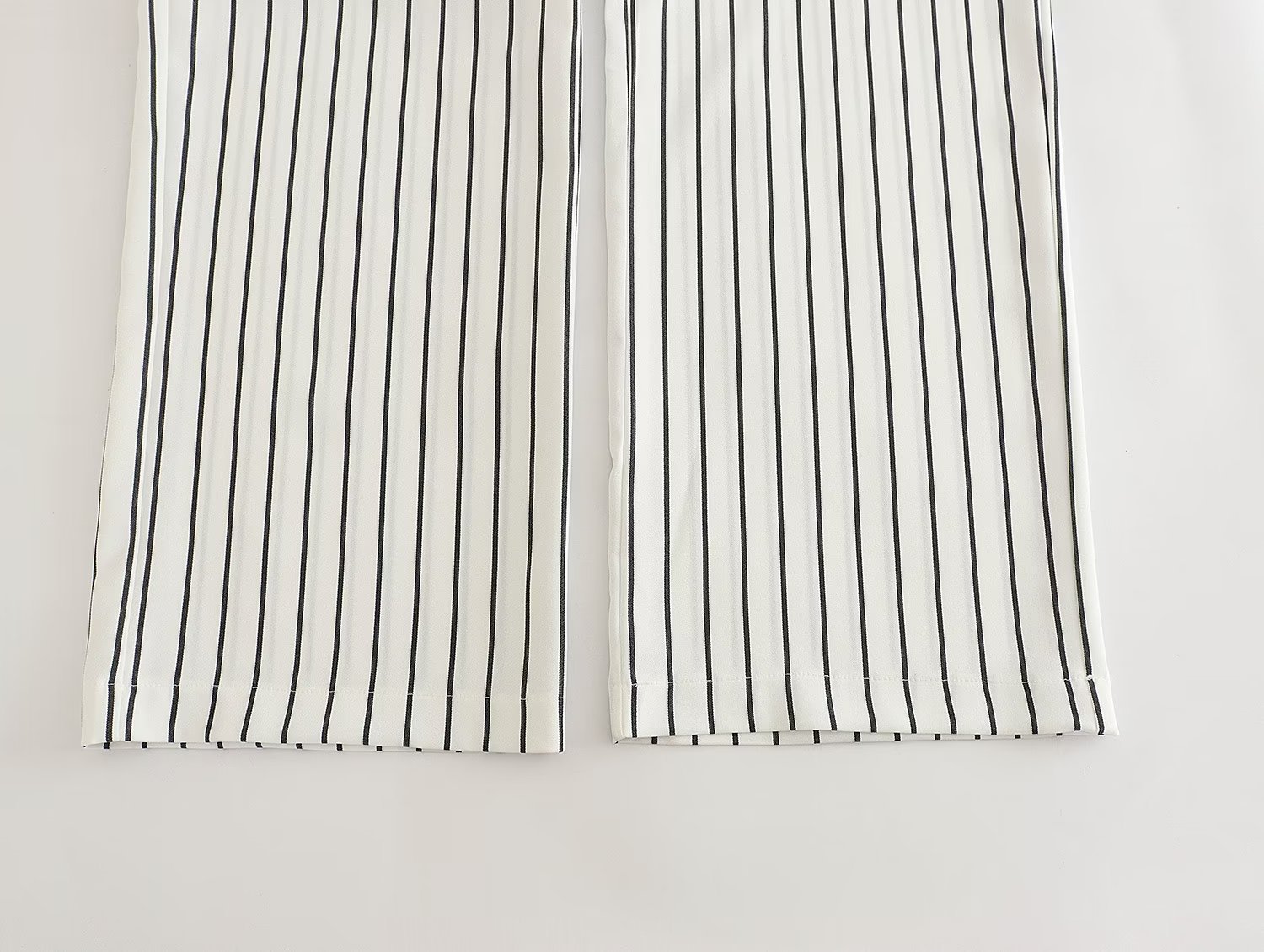 GraceChic, set di pantaloni larghi a gamba larga con tasche doppiopetto a righe da donna, primavera europea e americana_voghion.com