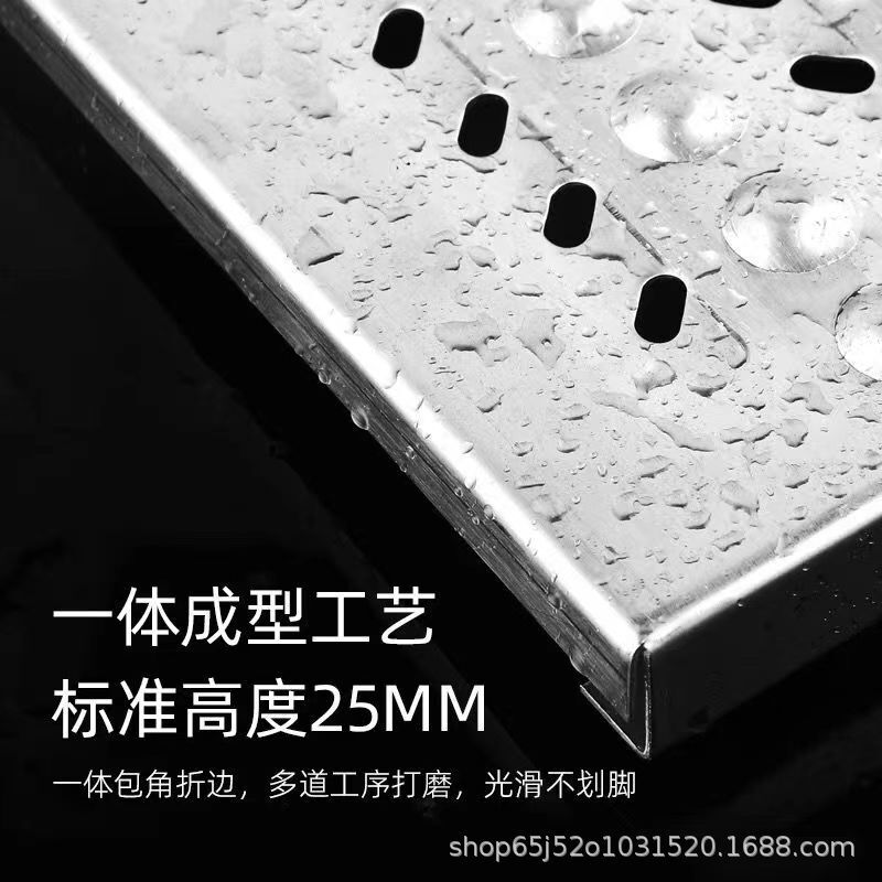 304 ステンレス鋼の溝カバーキッチン下水道マンホールカバー排水溝肥厚滑り止め溝カバーグレーダーボード|undefined