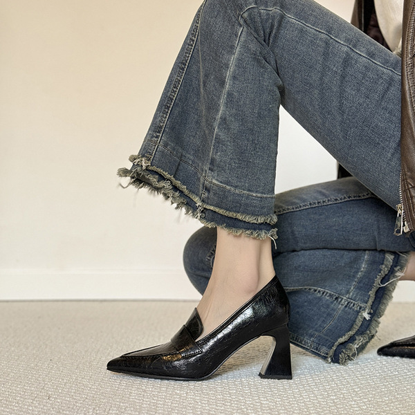 Black high heels