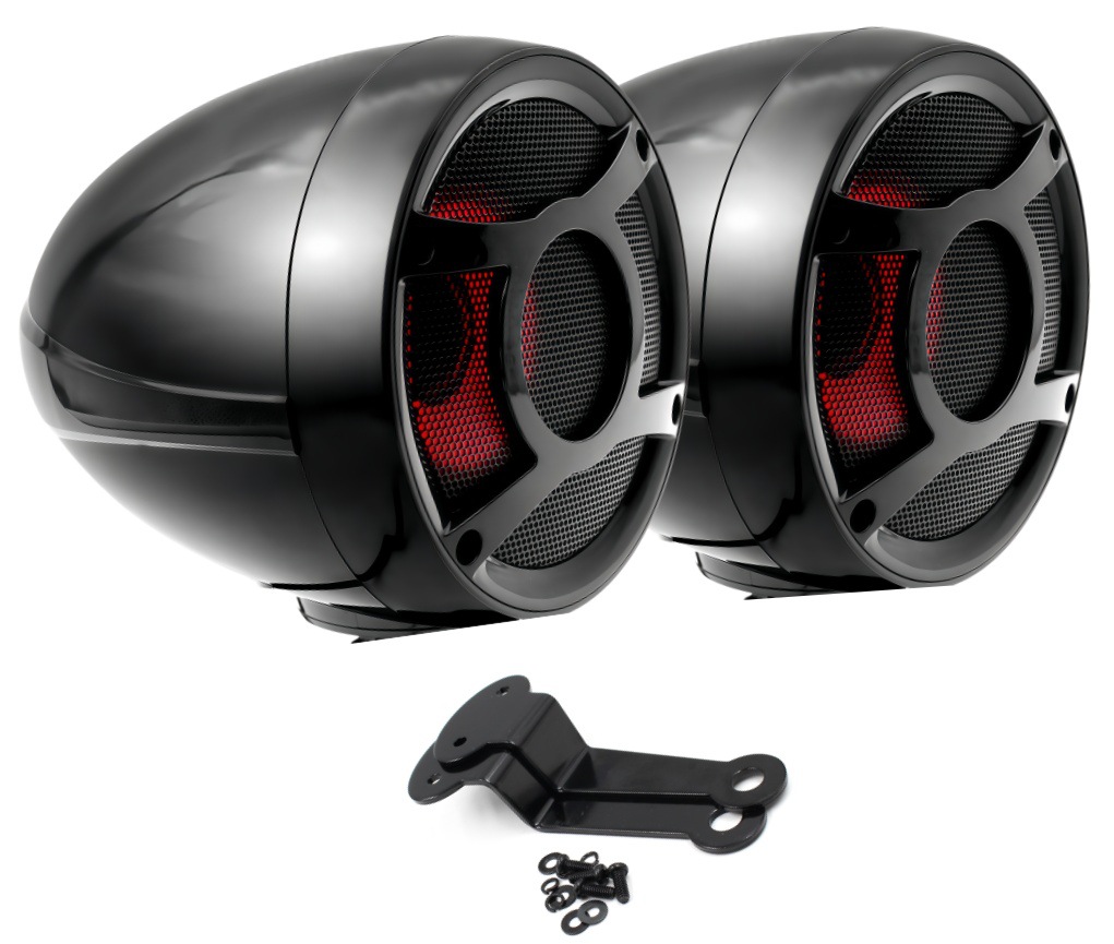SHARK Motorcycle Audio 12V Waterproof Speaker 3inch Full-Range Rearview Mirror Mount Speaker 97MA