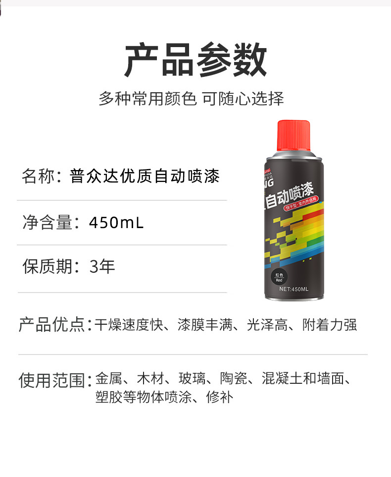 Automatic Spray Paint, Hand-Operated Spray Paint, Car Anti-Rust, Color Change, Metal Furniture Graffiti, Automatic Spray Paint, Whole Box, Source Wholesale