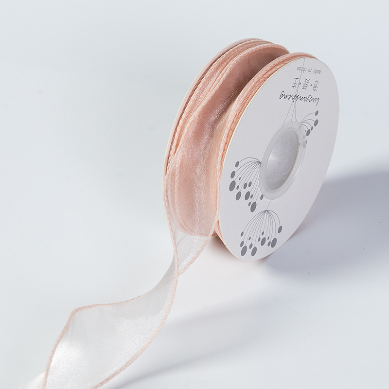 En stock al por mayor 4cm Phnom Penh fishtail hilo llano envuelto flor amplia cinta onda cinta ramo de flores material de embalaje