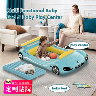 Cross-Border New Product Kidsren's Inflatable Mattress Amazon Cross-Border E-Commerce Customization Car Portable Outdoor Travel Bed