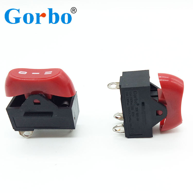 电吹风机通用冷热开关配件三3档拨动式大功率船型/形翘板电源开关