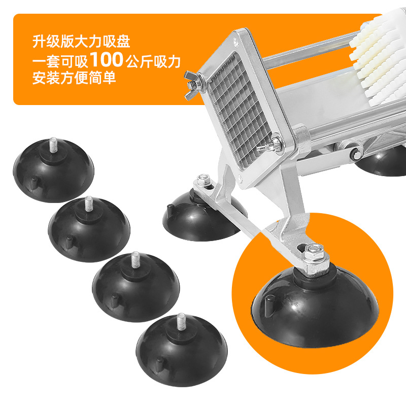 Fábrica de suministro directo de acero inoxidable cortador manual cortador de papas multifuncional comercial cortador de papas doméstica pequeña torre de papas fritas