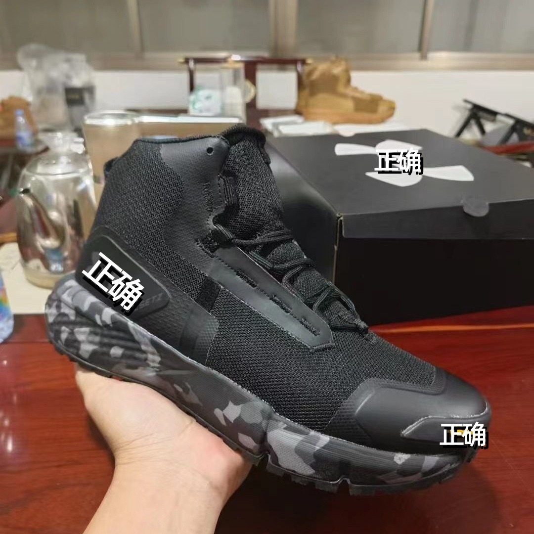 Nuevas botas tácticas de hombre UA Valsetz, botas de montaña ligeras resistentes al desgaste y transpirables.